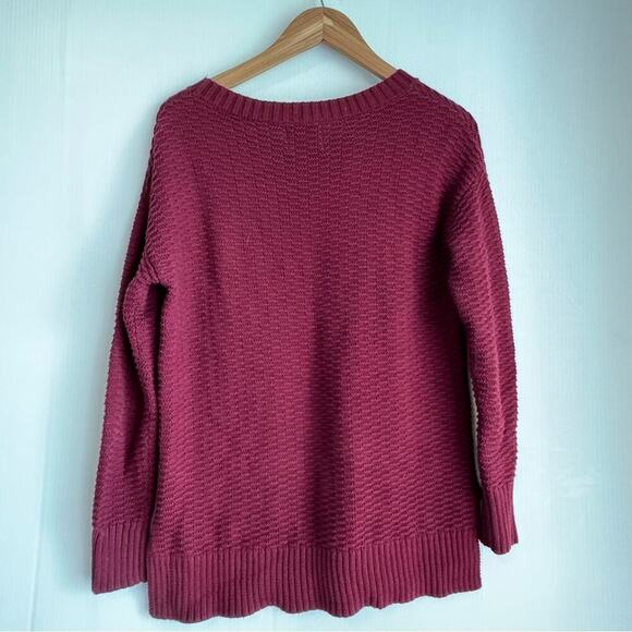 United by Blue red knit sweater long sleeve responsible durable goods size small - Picture 7 of 9